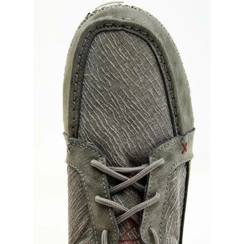 Twisted X® Men's Zero X Driving Moc Grey Slip-On Casual Shoes MZX0007 - Image 3