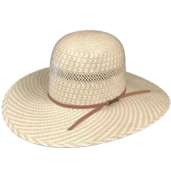 American Hat Company® Vented Straw Cream Western Hat 6100-2CCHOC