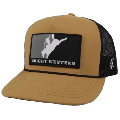 Hooey Men's Wright Brothers Tan & Black Trucker Cap WB004