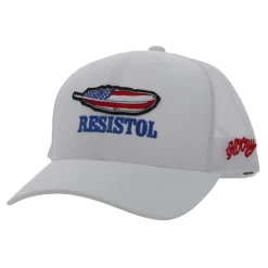 Hooey® Men's Resistol Logo White Trucker Cap 2351T-WH