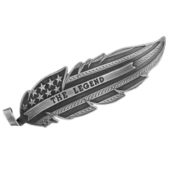 Montana Silversmiths The Legend Chris Kyle Silver Hat Feather CKHF5458MA