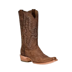 Corral Boots Corral® Men's Brown Embroidered Narrow Square Toe Boots A4229