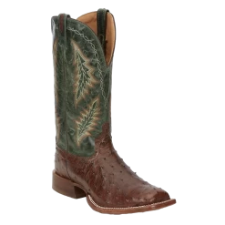 Ariat Tony Lama Men's Hayden Antique Green & Ostrich Western Boots EP8270