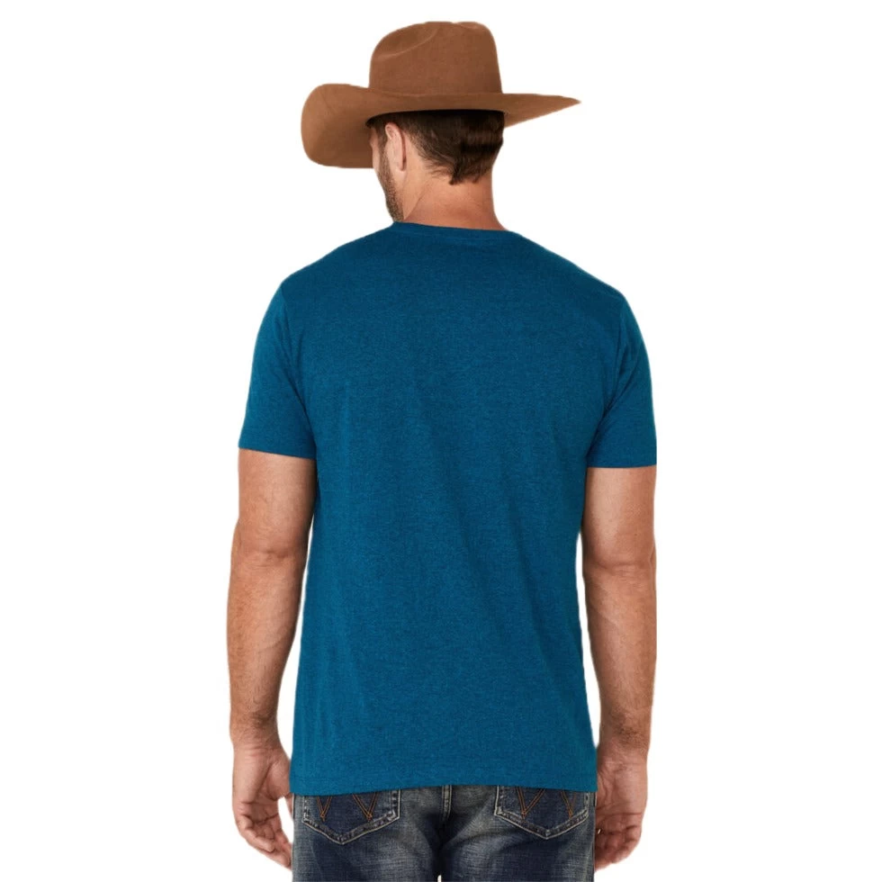 Cinch® Men's Heather Teal Graphic Logo Short Sleeve T-Shirt MTT1690464 - Image 2
