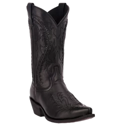 Laredo Men's Laramie Black Goat Bucklace Western Boots 68430