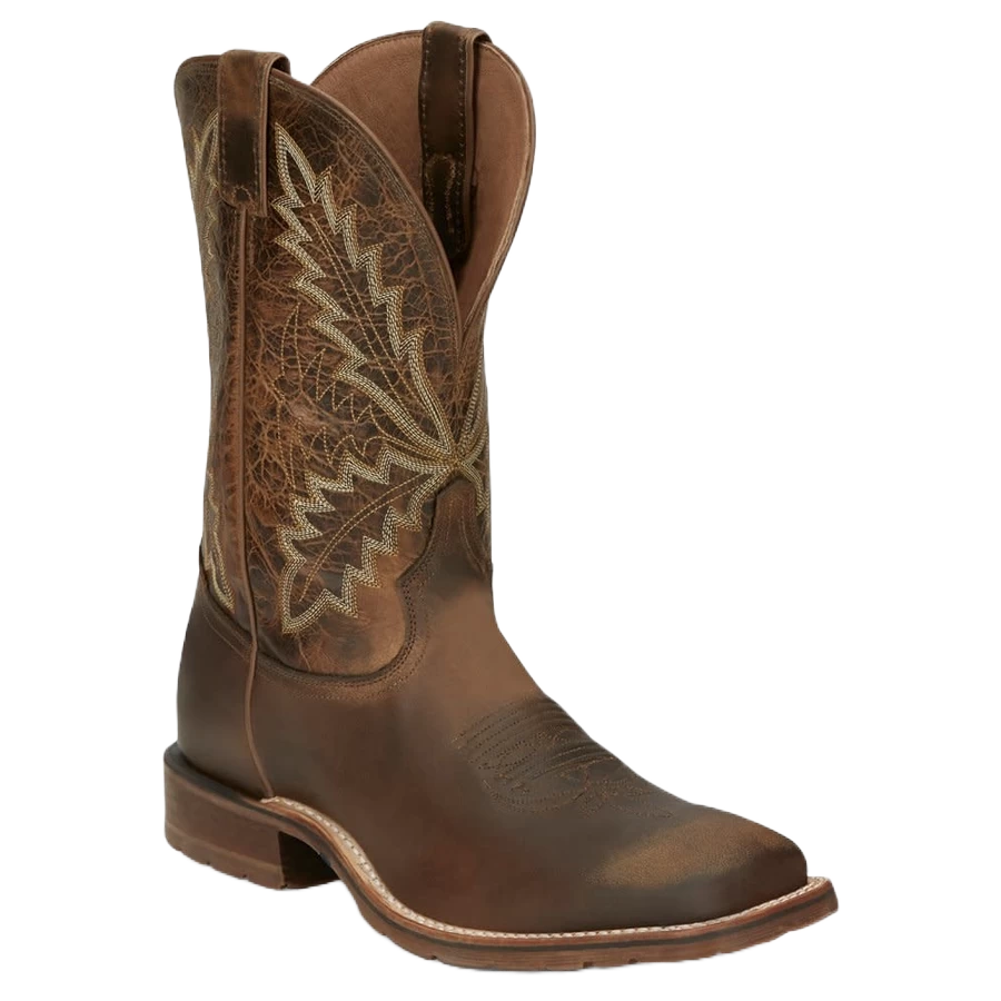 Tony Lama Men's Tan Retan Square Toe Boots XT5104