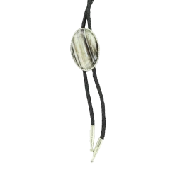 Double S Onyx Stone Bolo Tie 22836
