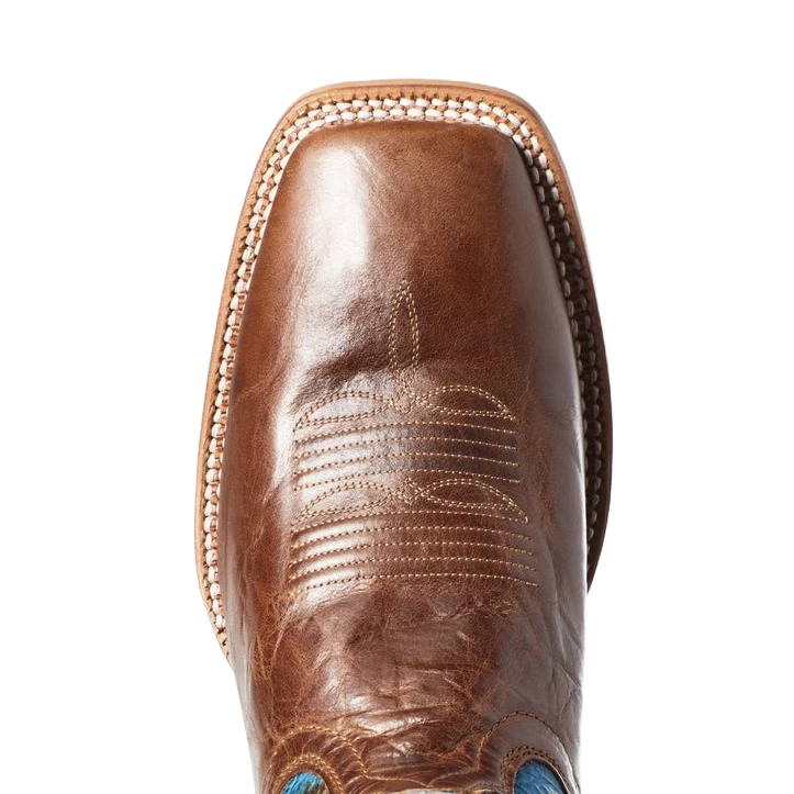 Ariat Men's Firecatcher Well Brown & Blue Lake Leather Boots 10035952 - Image 2