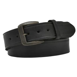 3D Belt Company Men's Latigo Creased Black Leather Belt D1140