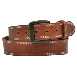 3D Belt Company Men's Brown Harness Double Stitch Belt D1137-BELT