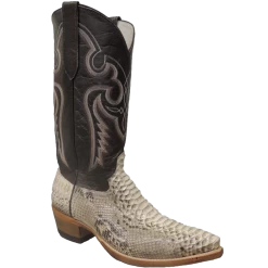 Cowtown Men's Chocolate Cut Python Western Boot N818