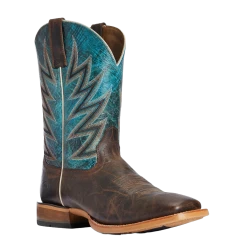 Ariat® Men's Stout Brown & Atlanta Blue Challenger Boots 10033942