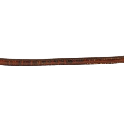 3D Belt Outhouse Croc Print Brown Leather Hatband DH754