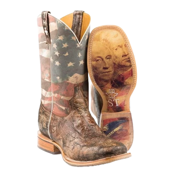 Tin Haul Men's Land Of The Free Square Toe Boots 14-020-0077-0386