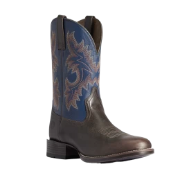 Ariat Men's Stockman Ultra Wicker/Federal Blue Western Boots 10038366