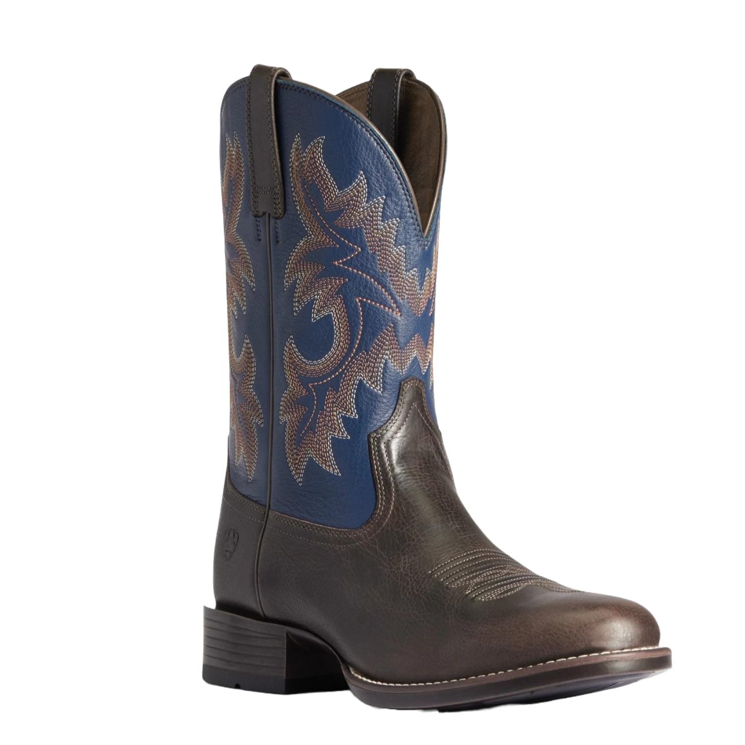 Ariat Men's Stockman Ultra Wicker/Federal Blue Western Boots 10038366