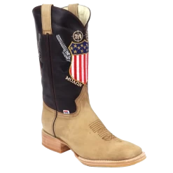 RockinLeather Men's Molon Labe 2nd Amendment Western Boots 1207