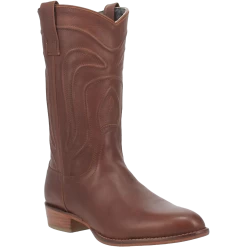 Dingo Men's Montana Round Toe Brown Leather Boots DI316-BRN