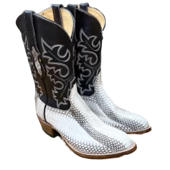 Cowtown Men's Natural Cobra Round Toe Western Boots W807
