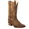 RockinLeather Men's Square Toe Distressed Brown Western Boot 1576
