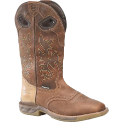 Double H® Phantom Rider Dino Golden Tan Square Toe Roper Boots DH5378