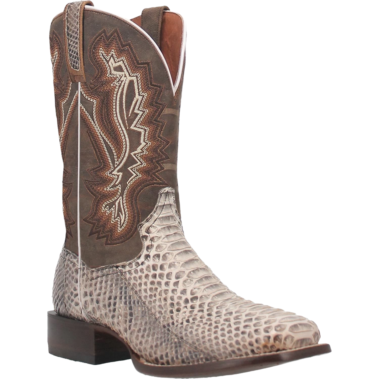 Dan Post Men's Brutus Snake Leather Brown Western Boots DP4917
