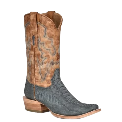 Corral Boots Corral Men's Blue & SandLeg Leather Western Boots A4294