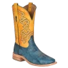Corral Boots Corral Men's Embroidered Blue & Yellow Western Boots A4381