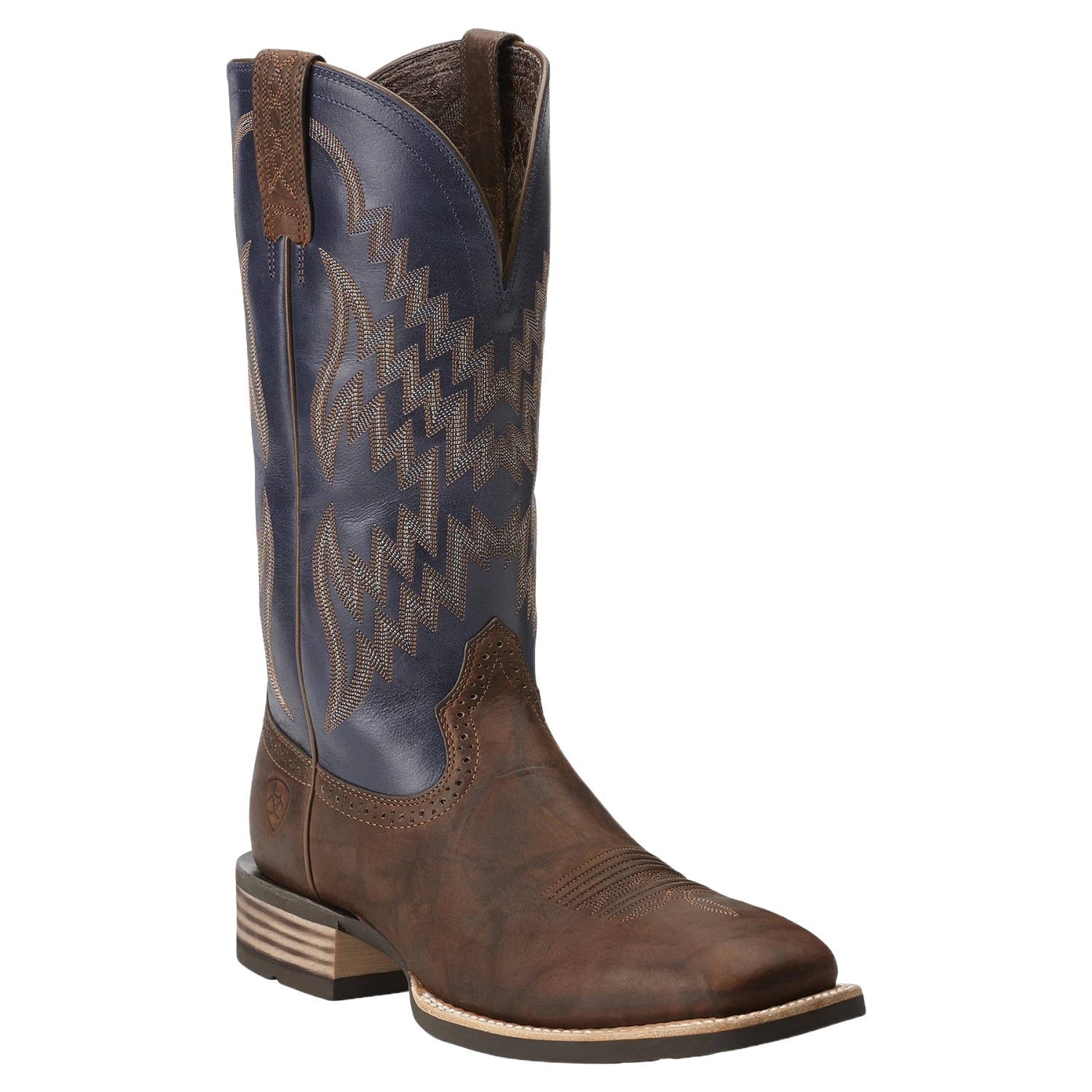 Ariat Men's Tycoon Bar Top Brown & Arizona Sky Square Toe Boots 10014053