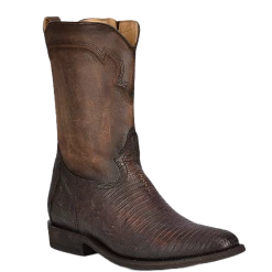 Corral Boots Corral Men's Embroidered Lizard Teju Brown Western Boots C3887
