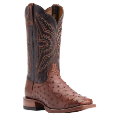 Ariat Men's Broncy Cinnamon Full QuillDark Auburn Western Boots 10044576