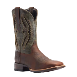 Ariat® Men's Rowder VentTEK™ 360° Rowdy Rust & Forest Green Western Boots 10044478