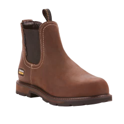Ariat® Men's Groundbreaker Chelsea H20 Steel Toe Brown Boots 10024983