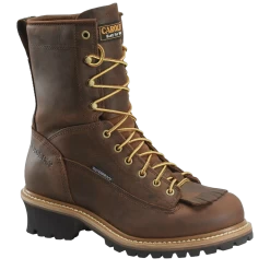 Carolina® Men's Spruce Logger 8" Waterproof Steel Toe Boots CA9824