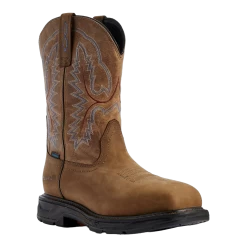 Ariat® Men's Brown WorkHog® XT Wide Square Toe H2O Boots 10031474