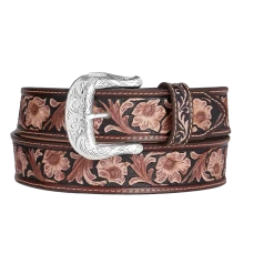 Brighton Men's Bonanza Trail Brown Western Belt C14114