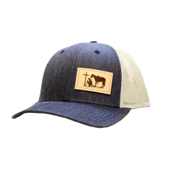 Dally Up Navy And Grey Cowboy Praying Snapback Cap DALLY-315