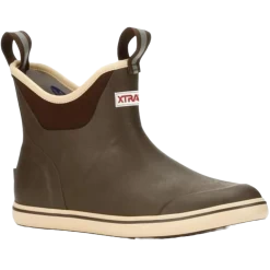 XTRATUF Men's Waterproof Ankle Chocolate And Tan Deck Boot 22734