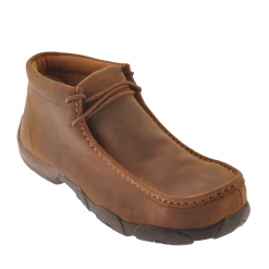 Twisted X Men's Distressed Saddle Steel Toe Driving Mocs MDMST01