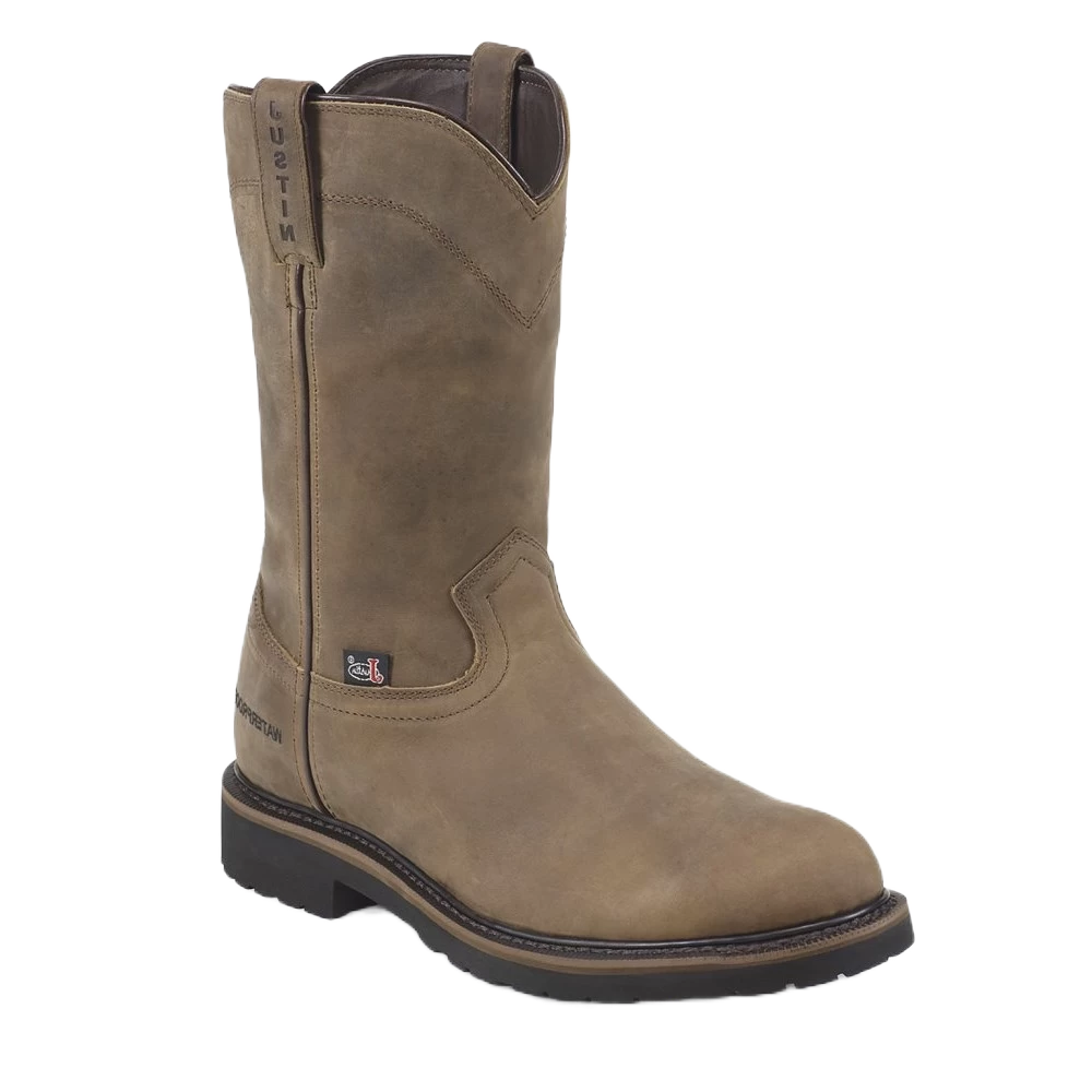 Justin Men's Drywall Pull On Waterproof Steel Toe Work Boots SE4961