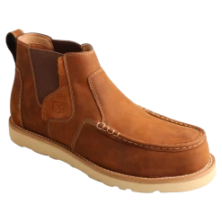 Twisted X Men's 4" Chelsea Wedge Sole Oiled Work Boots MCAN001
