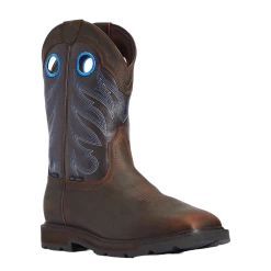 Ariat Men's Groundwork H2O Brown Wide Square Toe Boots 10034724