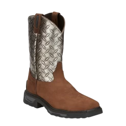 Tony Lama Men's TLX Biboll Diamond Plate Comp Toe Work Boots TW4022