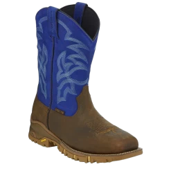 Tony Lama Men's Blue Steel Toe Waterproof Boots TW5010