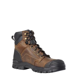 Ariat Mens Treadfast 6" Brown Work Boots 10034672