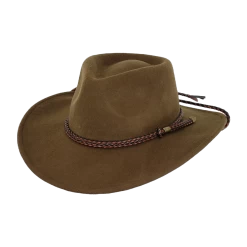 Outback Trading Company Unisex Broken Hill Brown Crushable Hat 1392-BRN