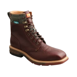 Twisted X® Men's 8" CellStretch® Lacer Brown Distressed Work Boots MXALW02