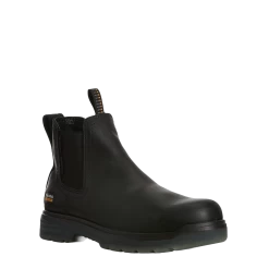 Ariat® Men's 6" Turbo Chelsea Carbon Toe Black Work Boots 10027330