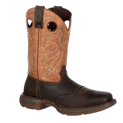 Durango® Men's Western 11" Brown & Tan Saddle Square Toe Boots DB4442