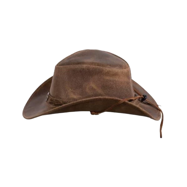 Outback Trading Company Men's Ridge Brown Leather Hat 13011-BRN - Image 2